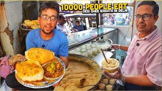 SO HIGH Delhi Street Food  Nand Desi Ghee Chole Bhature, Giani Rabdi Faluda, Chur Chur Burger ️