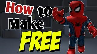 How to make spider man avatar in roblox for FREE 