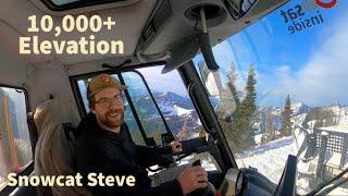 Brighton Resort, UT Snowcat Ride-Along! Graveyard Shift Grooming, PistenBully 600. Epic Views!