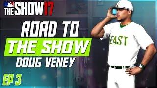MLB THE SHOW 17 RTTS | MLB DRAFT + FIRST AA GAME! | EP 3