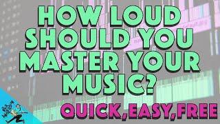 How Loud To Master Music?  Quick, Easy, FREE