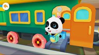 All Aboard the Adventure Express! Drive, Explore & Have Fun!  | Baby Panda's 3D Train Game