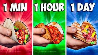 1 Minute vs 1 Hour vs 1 Day Tacos