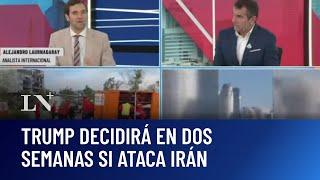 Guerra en Medio Oriente: Trump decidirá en dos semanaS si ataca Irán