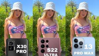 Motorola Edge X30 Pro Vs Samsung Galaxy S22 Ultra Vs iPhone 13 Pro Max | Camera Test Comparison