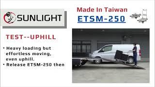 SUNLIGHT Electric Trolley ETSM-250 Performance Testing, foldable electric trolley, trolley