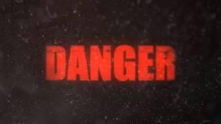 Danger Signal on an Old Dusty Monitor   Royalty Free Footage