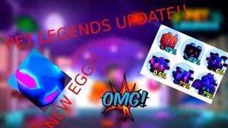 NEW PET LEGENDS UPDATE!!!! |GLITCH WORLD??!|200+ SUBS|