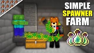 Minecraft Easy Zombie & Skeleton Mob Spawner XP Farm | Tutorial 1.19