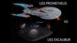 USS Prometheus VS USS Excalibur | 2 Starfleet Heavyweights go head to head | Star Trek Bridge Comman