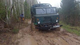 Покатуха 6 мая. Шишига на огромных колёсах и урал на шоссейке.