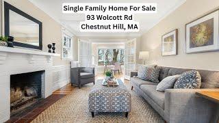 Tour this Classic Colonial Home For Sale in Chestnut Hill, MA