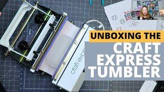Unboxing a Craft Express Tumbler Press & How To Use the Press To Sublimate a Tumbler