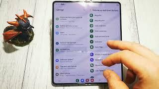 SAMSUNG GALAXY Z FOLD5: How to setup volume buttons shortcut to voice access | Quick Guide