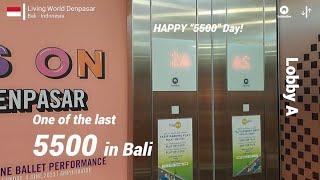 Schindler 5500 MRL Elevators - Living World Denpasar, Bali, ID (Lobby A)