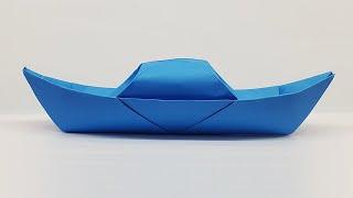 How to Make a Paper Canoe | Paper Boat Making Origami Tutorial