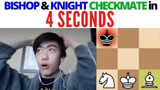 Andrew Tang does BISHOP & KNIGHT CHECKMATE in 4 SECONDS!