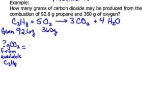 Limiting Reactant grams (Method A)