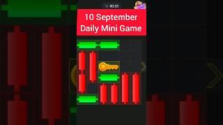 10 September Mini Game  & Daily Cipher Code  | today's mini game  | Hamster kombat Daily Cipher Code