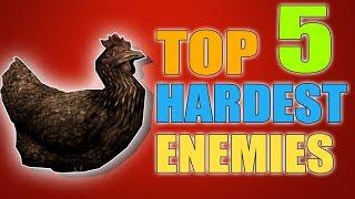 TOP 5 HARDEST ENEMIES IN SKYRIM