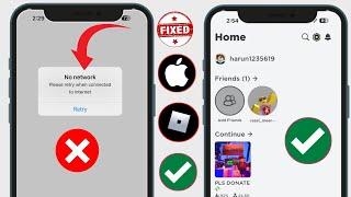 Fix Roblox Network Connection Error on iPhone || No Network Please Retry When Connected To Internet