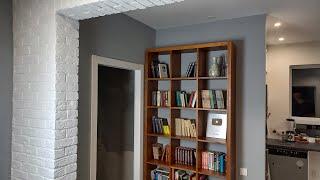 52. DIY Wood bookcase 120$  / Книжный шкаф из мебельных щитов