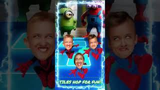 Spiderman Minion vs Spidermans Vlad and Niki x Coffin Dance | Tiles hop  #tileshop #coffindance