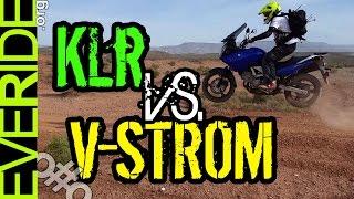 Kawasaki KLR 650 vs. Suzuki V Strom 650 DEATHMATCH! o#o
