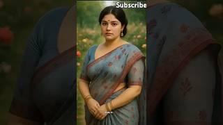 Grace in Every Step  AI Saree Queen’s Magical Farewell in Garden Paradise #shorts #aisaree #ai