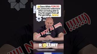 Dana RETIRES JONES…🫨#casino #gambling #dana #danawhite #money #jackpot #ufc #jonjones #gamble