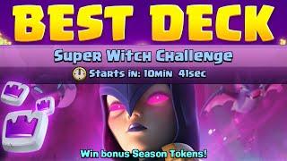 SUPER WITCH CHALLENGE BEST DECK | CLASH ROYALE