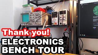 Electronics Bench Tour - Thanks for 200 subscribers!