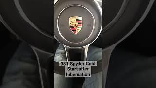 Porsche 981 Boxster Spyder Cold Start #shorts #porsche