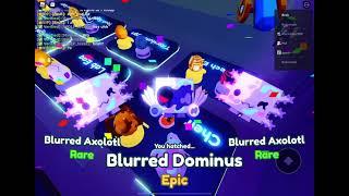 I hatched THE MYTHIC DOMINUS ALIENUS pet in pet simulator x roblox