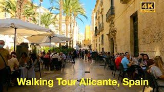 Walking Tour Alicante Spain  in 4K