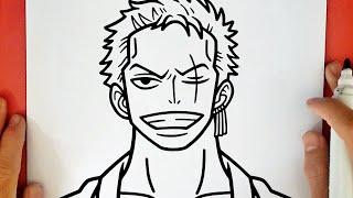 COMO DIBUJAR A ZORO DE ONE PIECE