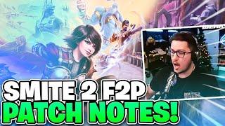 SMITE 2 FREE TO PLAY PATCH NOTES - ITS HERE FINALLY!