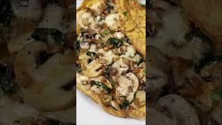 Spinach and Mushroom Omelette Recipe | Easy and Quick Breakfast Recipe  @mamagician  #viralvideo