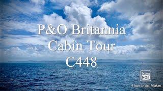 P & O Britannia Balcony Cabin Tour. C448