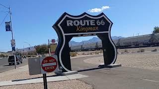 LONEWULFRICK WALKING AMERICA. Route 66 Through Old Town Kingman, Az. Great Mexican Food!