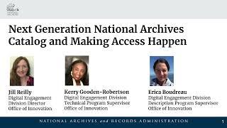 Introducing the Next Generation National Archives Catalog