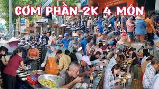 Bất ngờ trước quán cơm phần 4 món giá 2k tại trung tâm thành phố