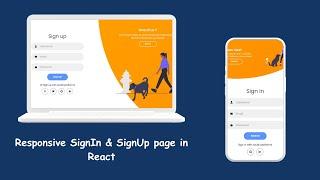 Responsive Login Page In React JS ||  Login Page In React JS || Animated Login Page In React | R6