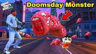 Shinchan and Franklin Try to Escape DOOMSDAY MONSTER in GTA 5