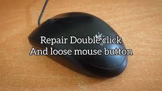 Mouse double click problem | Repair faulty mouse click button | Mouse click not working