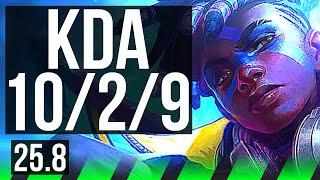 EKKO vs VI (JGL) | 10/2/9, Dominating | EUW Diamond | 25.8