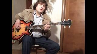 Vintage bass-gutar Musima demo-riff
