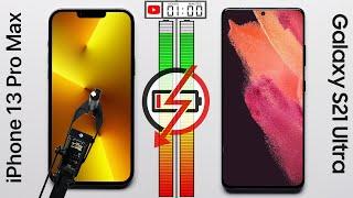 iPhone 13 Pro Max vs. Galaxy S21 Ultra Battery Test