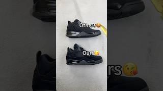 Real Vs Fake Black Cats Jordan 4 #shorts #sneakerhead #viral