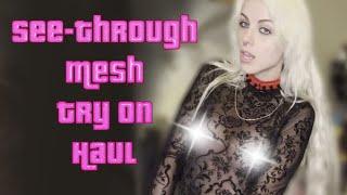 Transparent Mesh Try On Haul | Hot Mesh Express